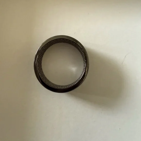 Gunmetal Pave Melinda Maria Ring Size 8 - Picture 4 of 4